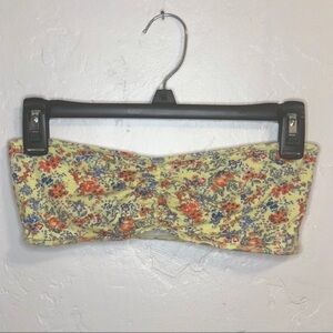 American Eagle Outfitters Yellow Floral Bandeau
